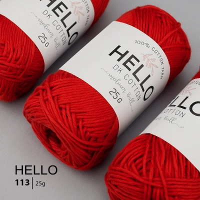 Пряжа HELLO Cotton 113 (25 грамм)