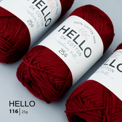 HELLO Cotton Yarn 116 (25 grams)