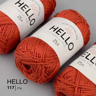 Пряжа HELLO Cotton 117 (25 грамм)