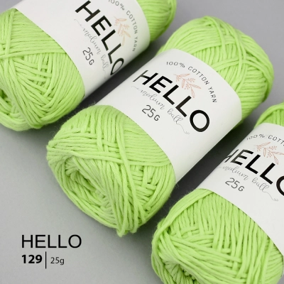 HELLO Cotton Yarn 129 (25 grams)