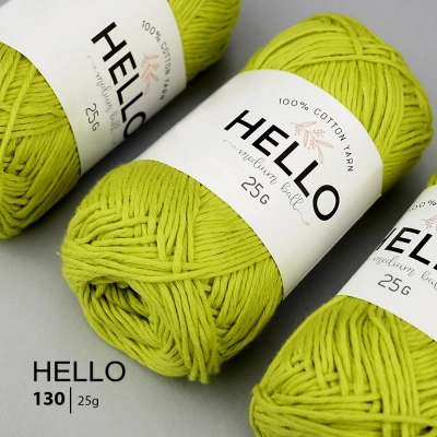 HELLO Cotton Yarn 130 (25 grams)