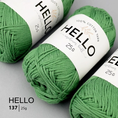 Пряжа HELLO Cotton 137 (25 грам)