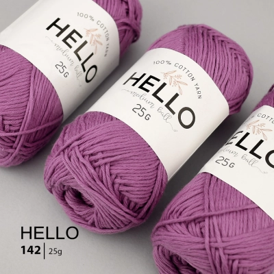 Пряжа HELLO Cotton 142 (25 грамм)
