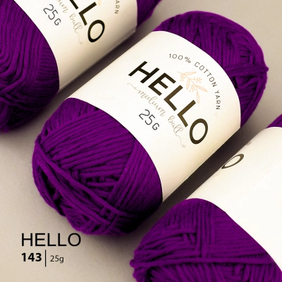 Пряжа HELLO Cotton 143 (25 грамм)