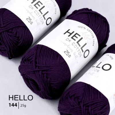 Пряжа HELLO Cotton 144 (25 грам)