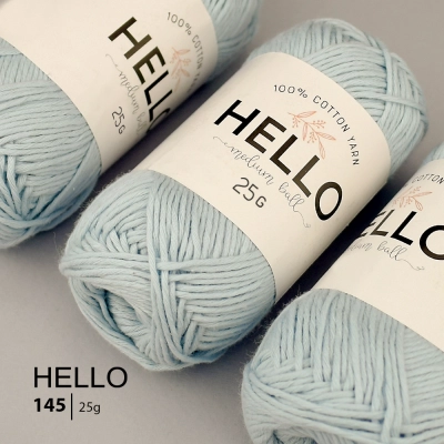 Пряжа HELLO Cotton 145 (25 грам)