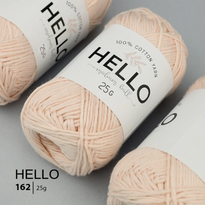 Пряжа HELLO Cotton 162 (25 грам)