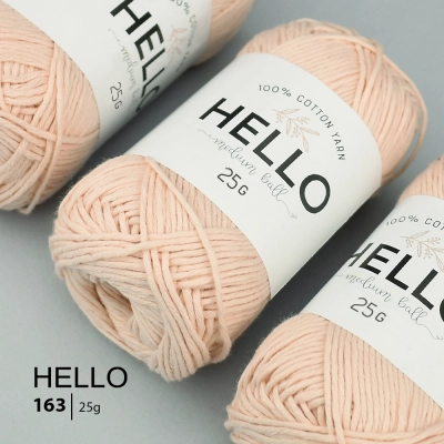 Пряжа HELLO Cotton 163 (25 грам)