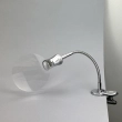 Flexible magnifying glass with clip and LED lighting MG4B-4A