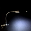 Flexible magnifying glass with clip and LED lighting MG4B-4A