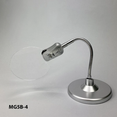 Flexible Desk Magnifier with LED Lighting MG5B-4