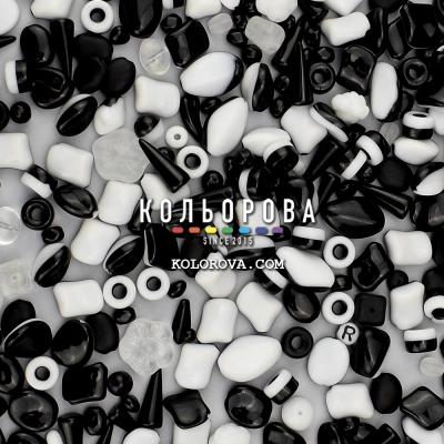 Preciosa 92-Mix-B&W-Harlequine-1