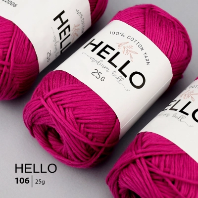 Пряжа HELLO Cotton 106 (25 грамм)