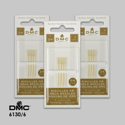 Embroidery Needles (Gold-Plated) DMC #24 6130/6