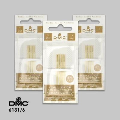 DMC Gold Embroidery Needles No. 22 6131/6