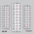 Organizer for embroidery threads OK-09 (Flower Field)
