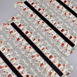 Organizer for embroidery threads with magnetic tape KM-032/07 (Spring Bouquet)