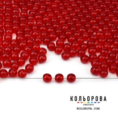92.Preciosa bead 90080 Red (6 mm)