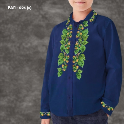 Shirt for boy sewn RDP-021 (blue)