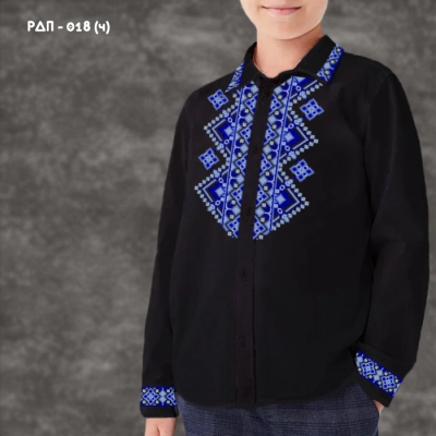 Shirt for boy sewn RDP-018 (black)