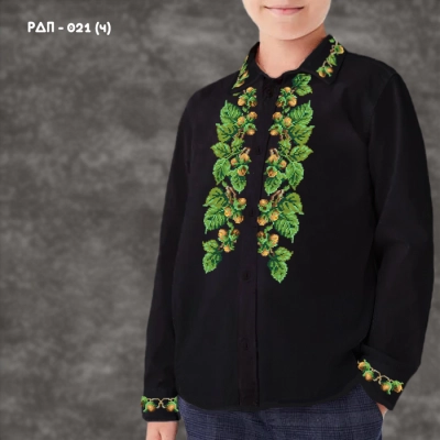 Shirt for boy sewn RDP-021 (black)