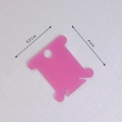 Plastic bobbins for mouliné KBP-01 (pink, 20 pcs.)