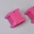 Plastic bobbins for mouliné KBP-01 (pink, 20 pcs.)