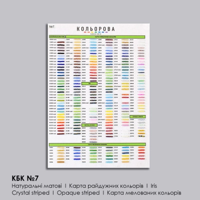 Preciosa Bead Chart (A-4) KBC No. 7