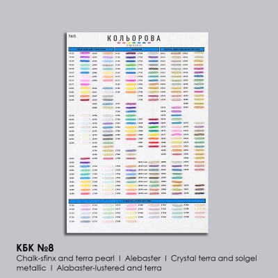 Preciosa Bead Chart (A-4) KBC No. 8