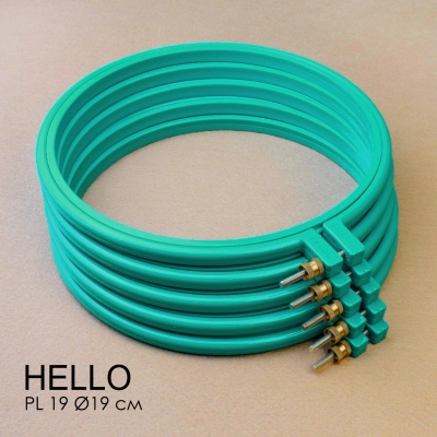 П'яльця пластикові HELLO PL19 бірюзові