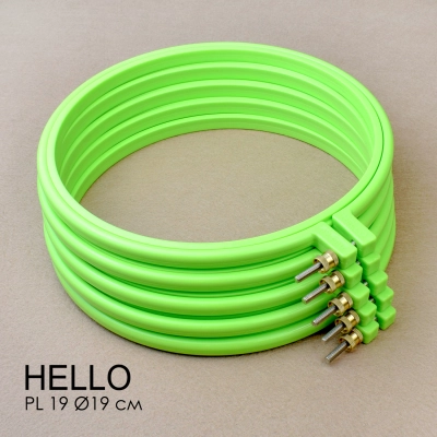 П'яльця пластикові HELLO PL19 салатові