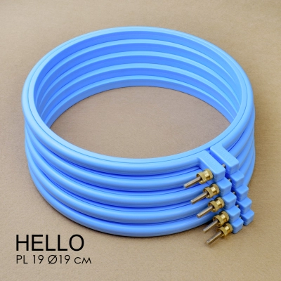 П'яльця пластикові HELLO PL19 блакитні