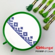 NURGE 160-2 Embroidery Hoops (126 mm) Green