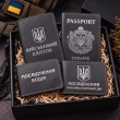 Набір обкладинок: військовий квиток, УБД, посвідчення водія та Passport