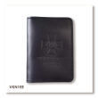 Military ID Cover with NGU Emblem (black, gold embossing)