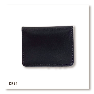 Black basic leather cardholder