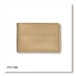 Standard driver's license cover (beige, silver embossing)