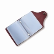 Burgundy Basic Leather Business Card Holder
