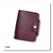 Burgundy Basic Leather Business Card Holder