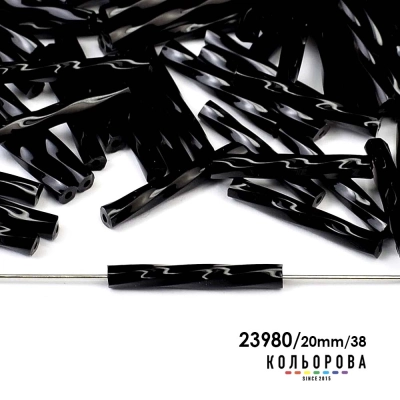 Preciosa Glass Bugle Beads 35138/23980/20mm