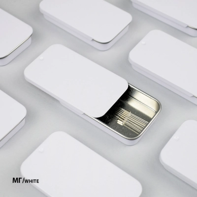 Magnetic Metal Needle Case MG/white (white)