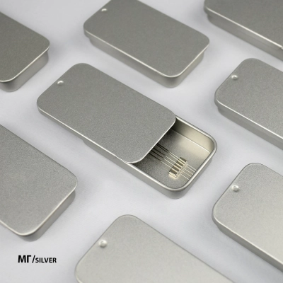 Магнитная металлическая игольница МГ/silver (серебрянная)