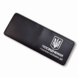 Cover for UBD certificate with coat of arms (black, silver embossing)