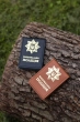 National Police Cover with Space for Badge (black, gold embossing)