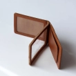 National Police Cover with Badge Slot (terracotta, silver embossing)