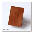 National Police Cover with Badge Slot (terracotta, clean embossing)