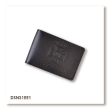 DSNS ID Cover with Slot for Badge (black, plain embossing)