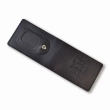 DSNS ID Cover with Slot for Badge (black, plain embossing)