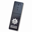 National Police Cover with Badge Slot Type 2 (black, silver embossing)