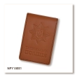 National Police Cover with Badge Slot Type 2 (terracotta, plain embossing)